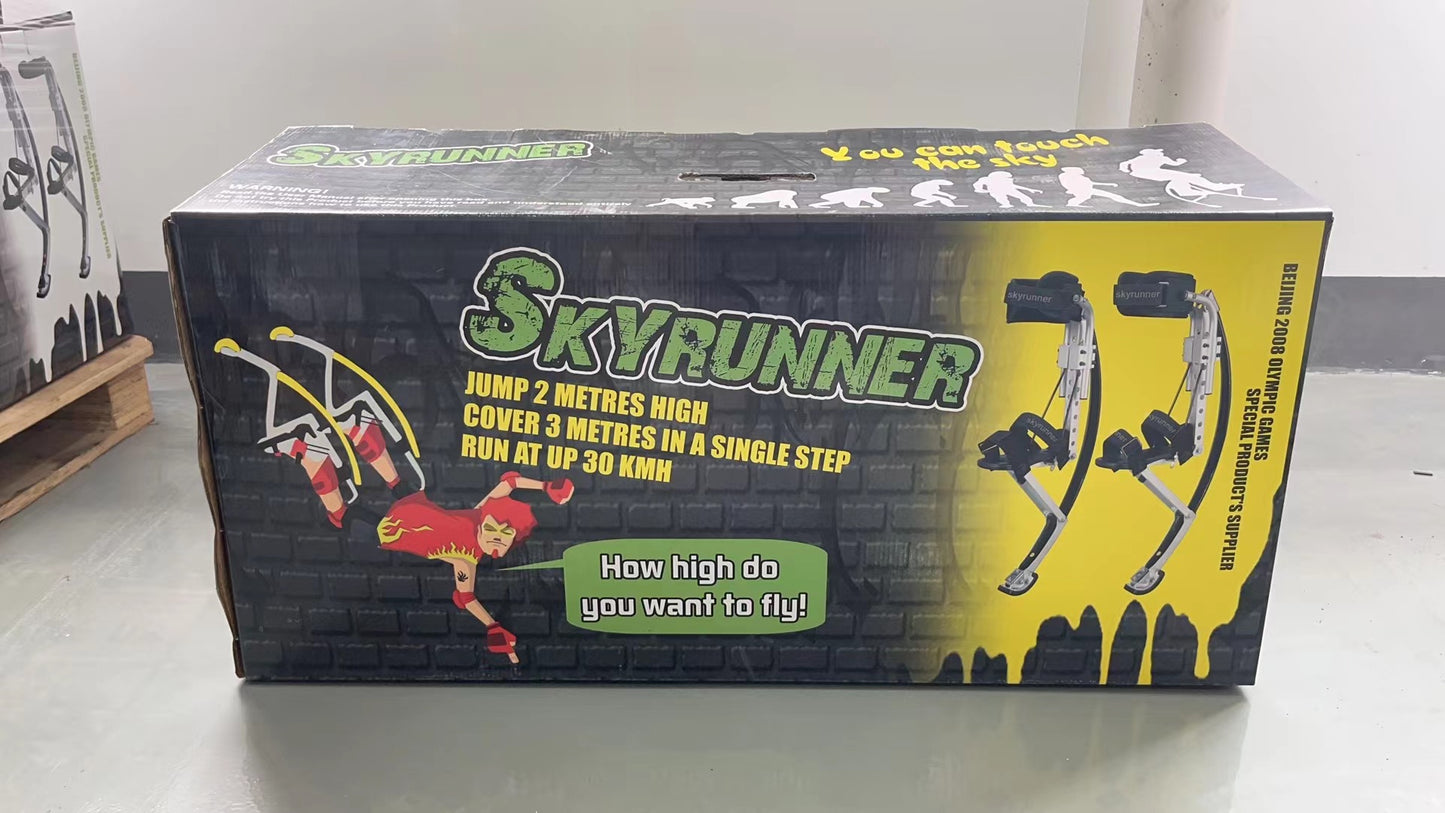 Skyrunner Classic Jumping Stilts with Upgraded Straps Model Size (200-242lbs/90~110kg)