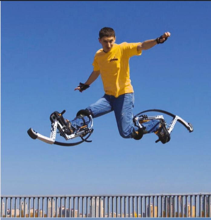 Skyrunner Adult Kangaroo Shoes Jumping Stilts Men Women Fitness Exercise (200-242lbs/90~110kg) Bouncing Shoes (Yellow)