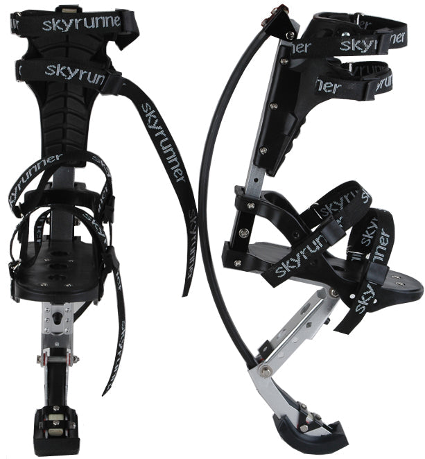 Skyrunner Kids/Child Youth Kangaroo Shoes Jumping Stilts Fitness Exercise (44-88lbs/20-40kg) Black