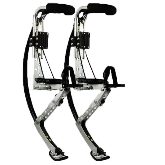 Skyrunner Adult Kangaroo Shoes Jumping Stilts Men Women Fitness Exercise (155~200 Ibs/70~90kg) Bouncing Shoes (Black)