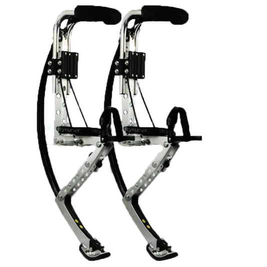 Skyrunner Adult Kangaroo Shoes Jumping Stilts Men Women Fitness Exercise (110~150 Ibs/50~70kg) Bouncing Shoes (Black)