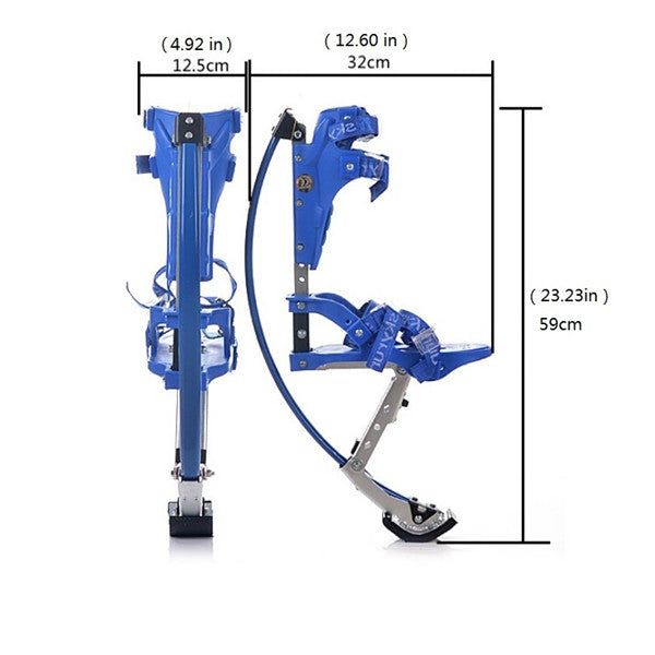 Skyrunner Kids/Child Youth Kangaroo Shoes Jumping Stilts Fitness Exercise (66-110lbs/30-50kg) Blue